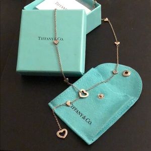 Tiffany & Co Heart Link Lariat Necklace